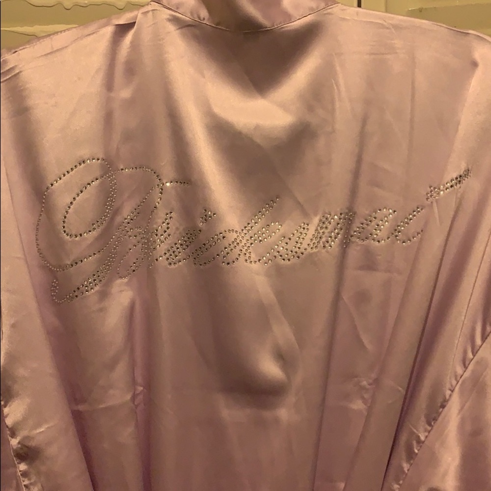 Silk bridesmaid robe